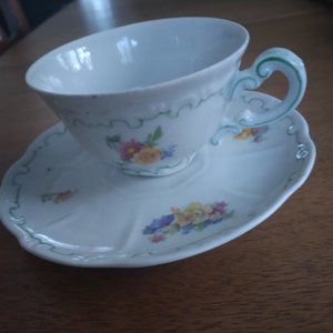 Tea Cup, Vintage, with Matching Saucer